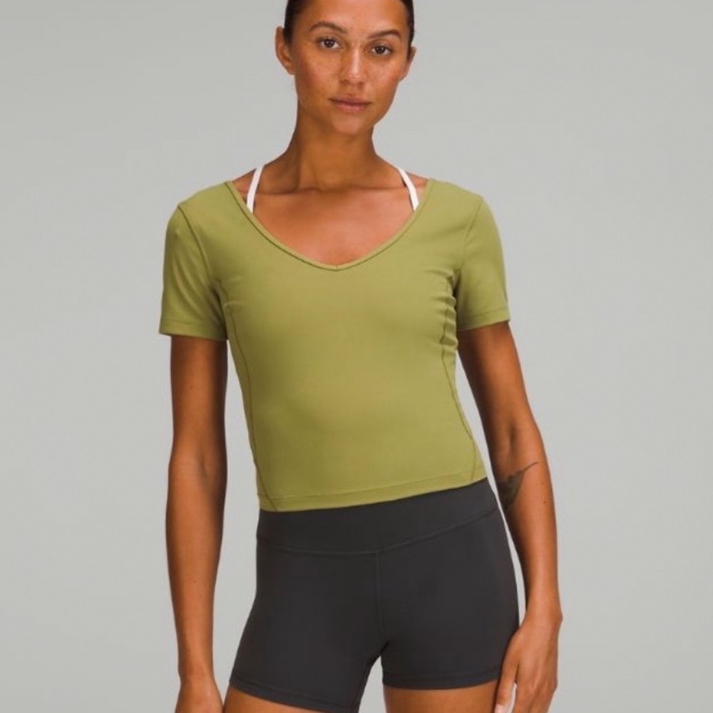 Lululemon Align Tee T-Shirt Size 4 Bronze Green